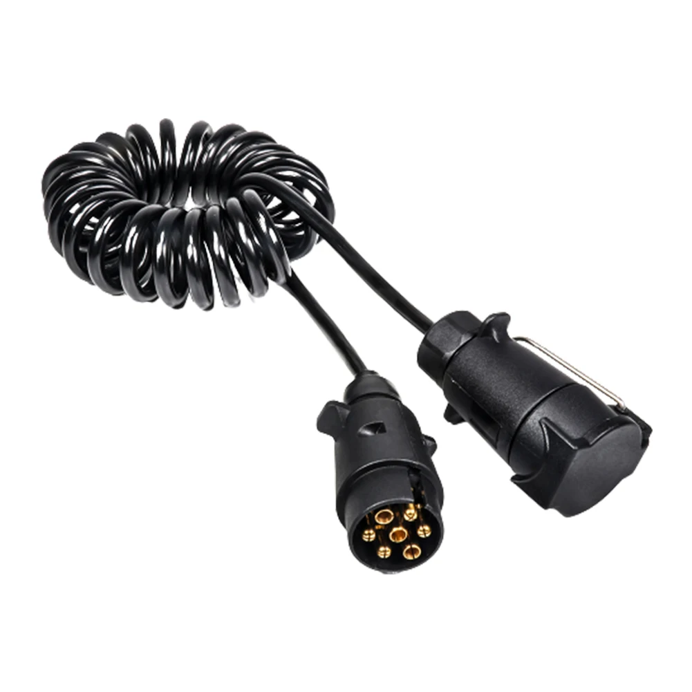 7 Pin With Plug Socket Connector Trailer Wiring Caravan Round Truck Accessories Spring Cable Extension Towing Spiral Electrical
7 Pin With Plug Socket Connector Trailer Wiring Caravan Round Truck Accessories Spring Cable Extension Towing Spiral Electrical