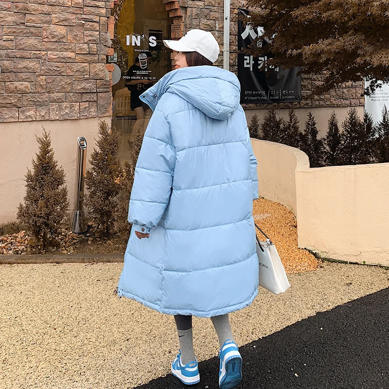 Women's Padded Hooded Coat, Long, Thick, Oversized, Korean Style, Large Pocket, Outdoor Clothing, 2021 Winter Series
Women's Padded Hooded Coat, Long, Thick, Oversized, Korean Style, Large Pocket, Outdoor Clothing, 2021 Winter Series