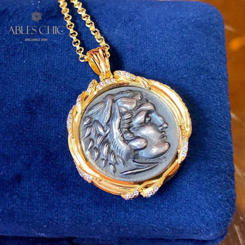 Byzantine Solid 925 Silver Greek Antique Coin Pendant 18K Gold Tone Roman Sculptures 5A CZ Paved Rim Necklaces C11N3S26073
Byzantine Solid 925 Silver Greek Antique Coin Pendant 18K Gold Tone Roman Sculptures 5A CZ Paved Rim Necklaces C11N3S26073
