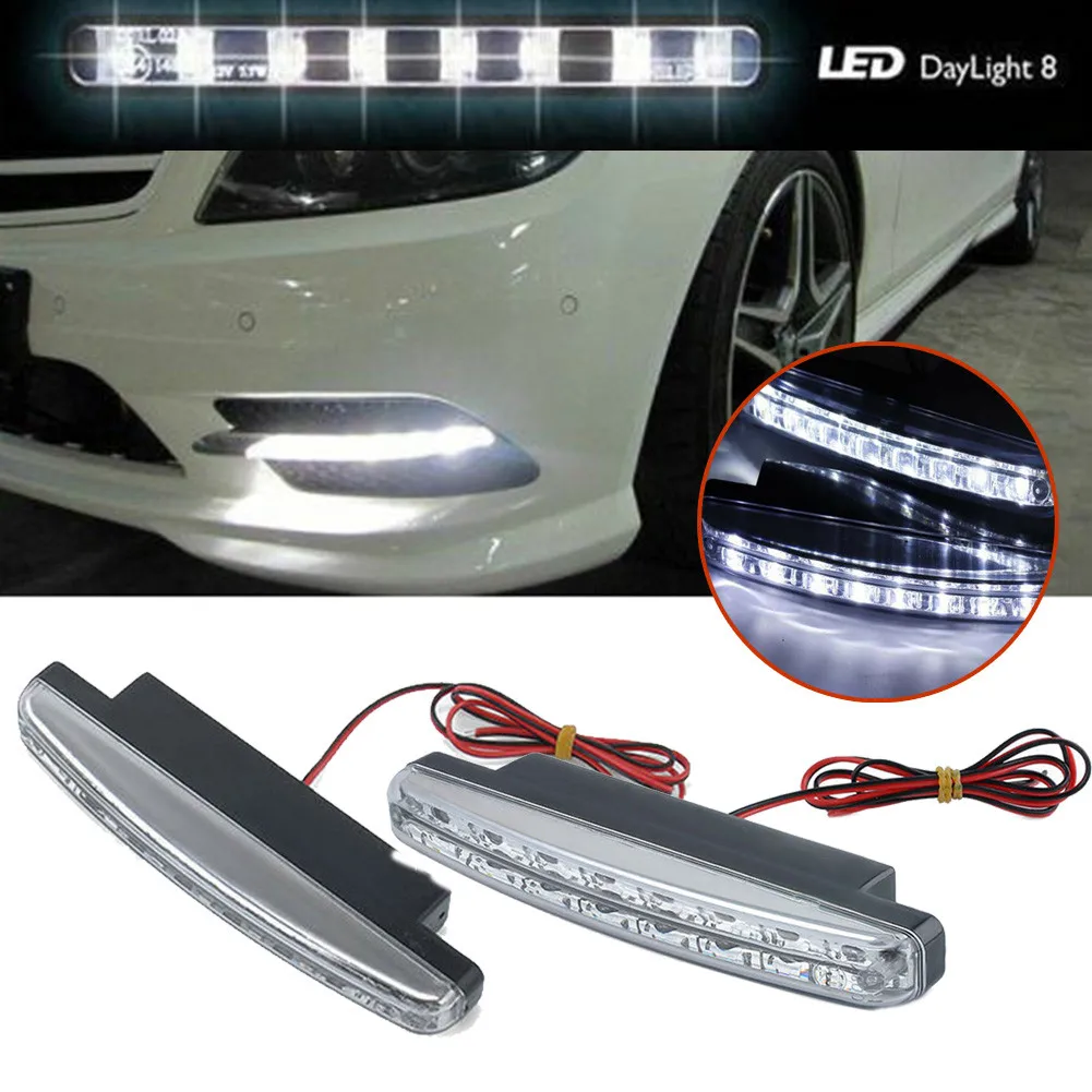 2pcs 8 LED Car DRL Fog Light Lamp Daytime Running Lights White Bright Lightness 12V Driving Lamp Auto Light Replacement
2pcs 8 LED Car DRL Fog Light Lamp Daytime Running Lights White Bright Lightness 12V Driving Lamp Auto Light Replacement