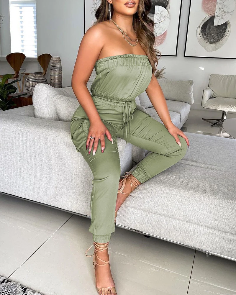 Spring Print Off Shoulder Jupsuit Woen Loose Trouser Legs Roper Office Lady Fashion Casual Pocket Ropers
Spring Print Off Shoulder Jupsuit Woen Loose Trouser Legs Roper Office Lady Fashion Casual Pocket Ropers