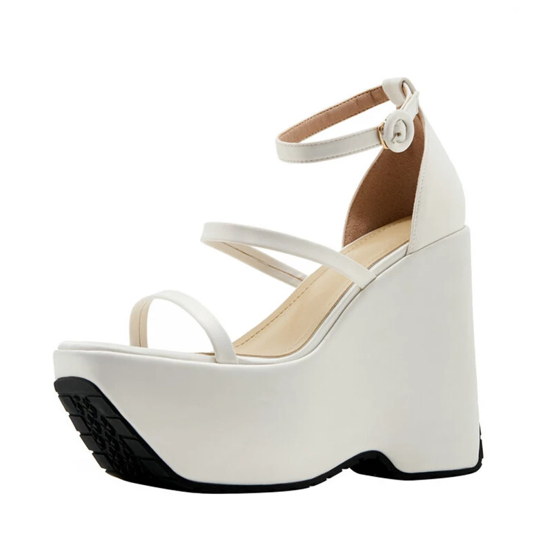 Wedge Heels Square Toe Silk Ankle Strap Sandals Chunky Platform Soft Sole Super High Heels Cover Heels Women Outdoor Sandals
Wedge Heels Square Toe Silk Ankle Strap Sandals Chunky Platform Soft Sole Super High Heels Cover Heels Women Outdoor Sandals
