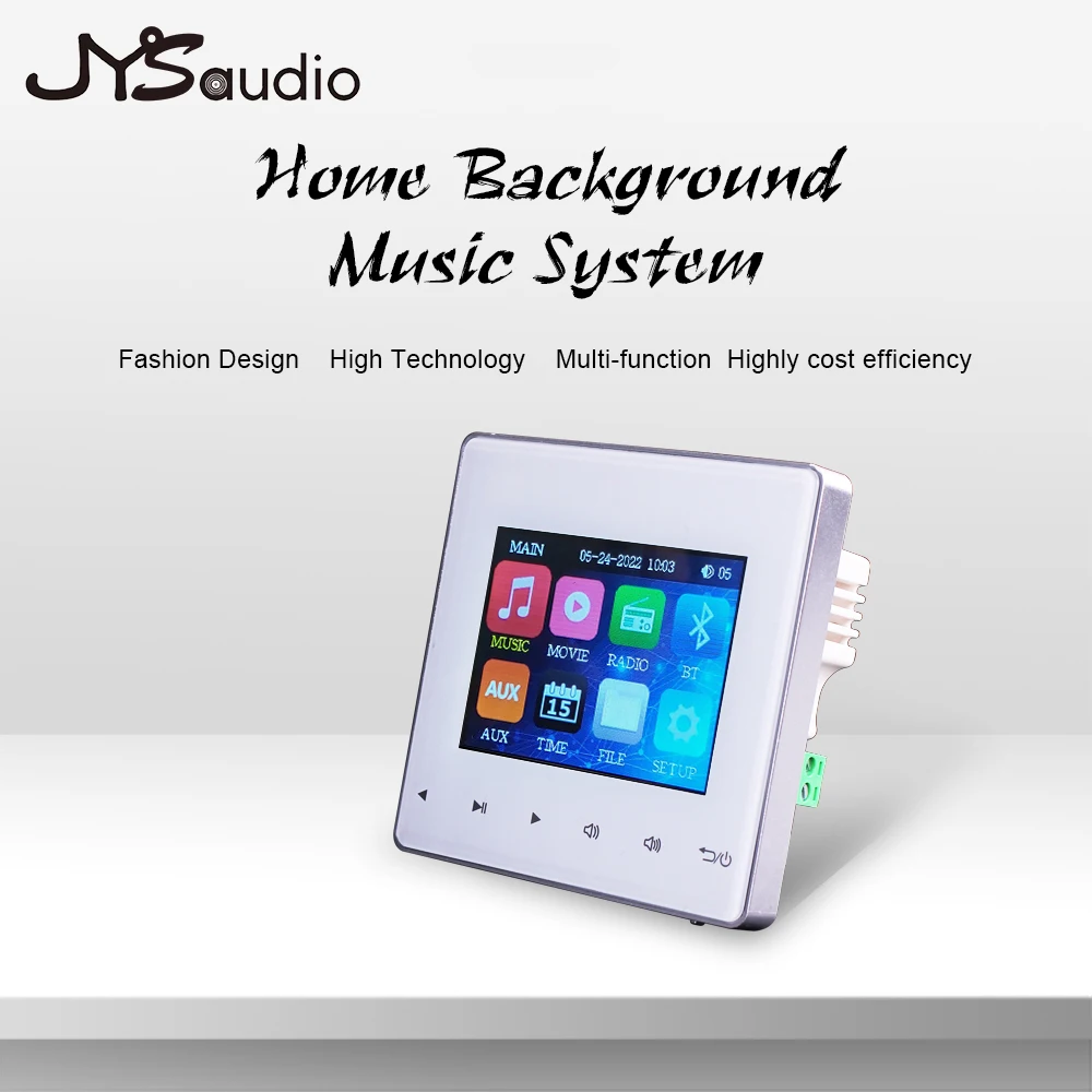 Home New Mini Bluetooth-compatible 2.8 HD Screen Wall Amplifier Music Center Sound System TV Tablet Smart Digital Stereo FM AUX
Home New Mini Bluetooth-compatible 2.8 HD Screen Wall Amplifier Music Center Sound System TV Tablet Smart Digital Stereo FM AUX