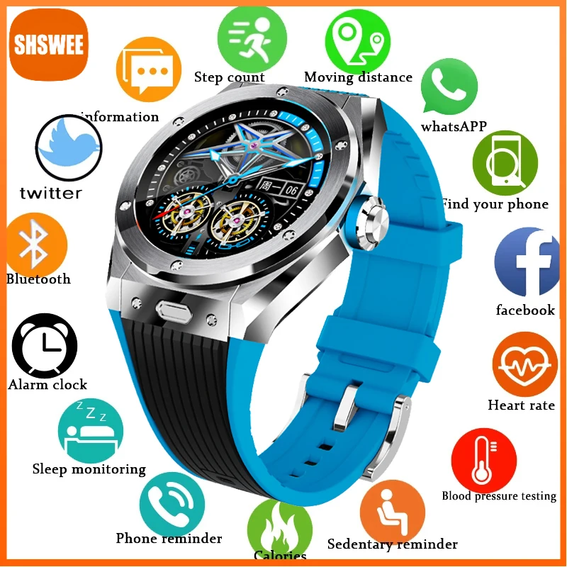 For Xiaomi Luxury Smart Watch Men Bluetooth Call Music Playback Leisure Sport Waterproof Smart Watch For Android And iOS
For Xiaomi Luxury Smart Watch Men Bluetooth Call Music Playback Leisure Sport Waterproof Smart Watch For Android And iOS