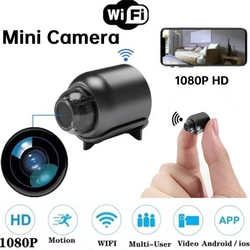 Mini Camera IP WiFi 1080P HD Video Surveillance Remote Monitoring 160° Wide Angle USB Micro Smart Home Small Camcorder
Mini Camera IP WiFi 1080P HD Video Surveillance Remote Monitoring 160° Wide Angle USB Micro Smart Home Small Camcorder
