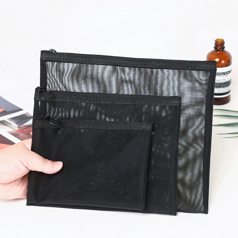 Large Capacity Mesh Convenient Storage Carry Bag Cosmetic Bag Transparent Travel Organizer Fashion Black Toiletry Bags Women Men
Large Capacity Mesh Convenient Storage Carry Bag Cosmetic Bag Transparent Travel Organizer Fashion Black Toiletry Bags Women Men
