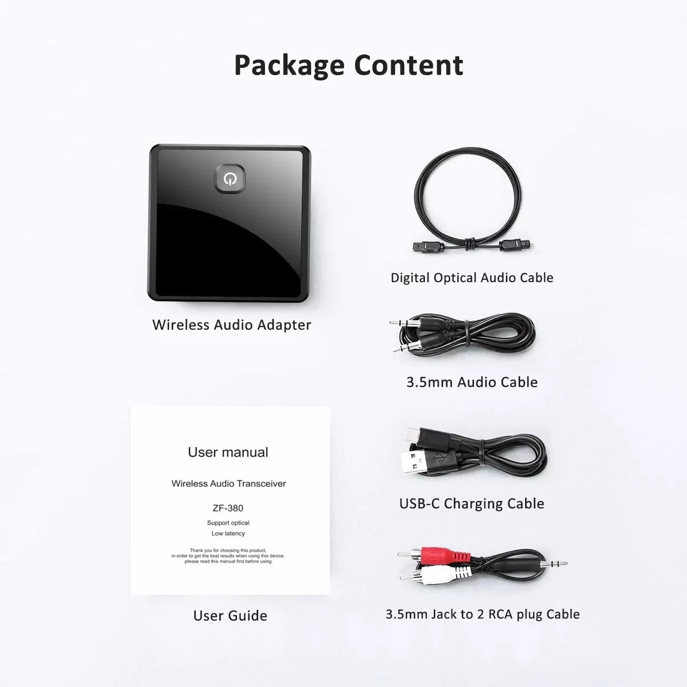 5.0 Transmitter Receiver Low Latency 3.5mm AUX Jack Optical Stereo Music Wireless Audio Adapter For PC TV Car Speaker
5.0 Transmitter Receiver Low Latency 3.5mm AUX Jack Optical Stereo Music Wireless Audio Adapter For PC TV Car Speaker