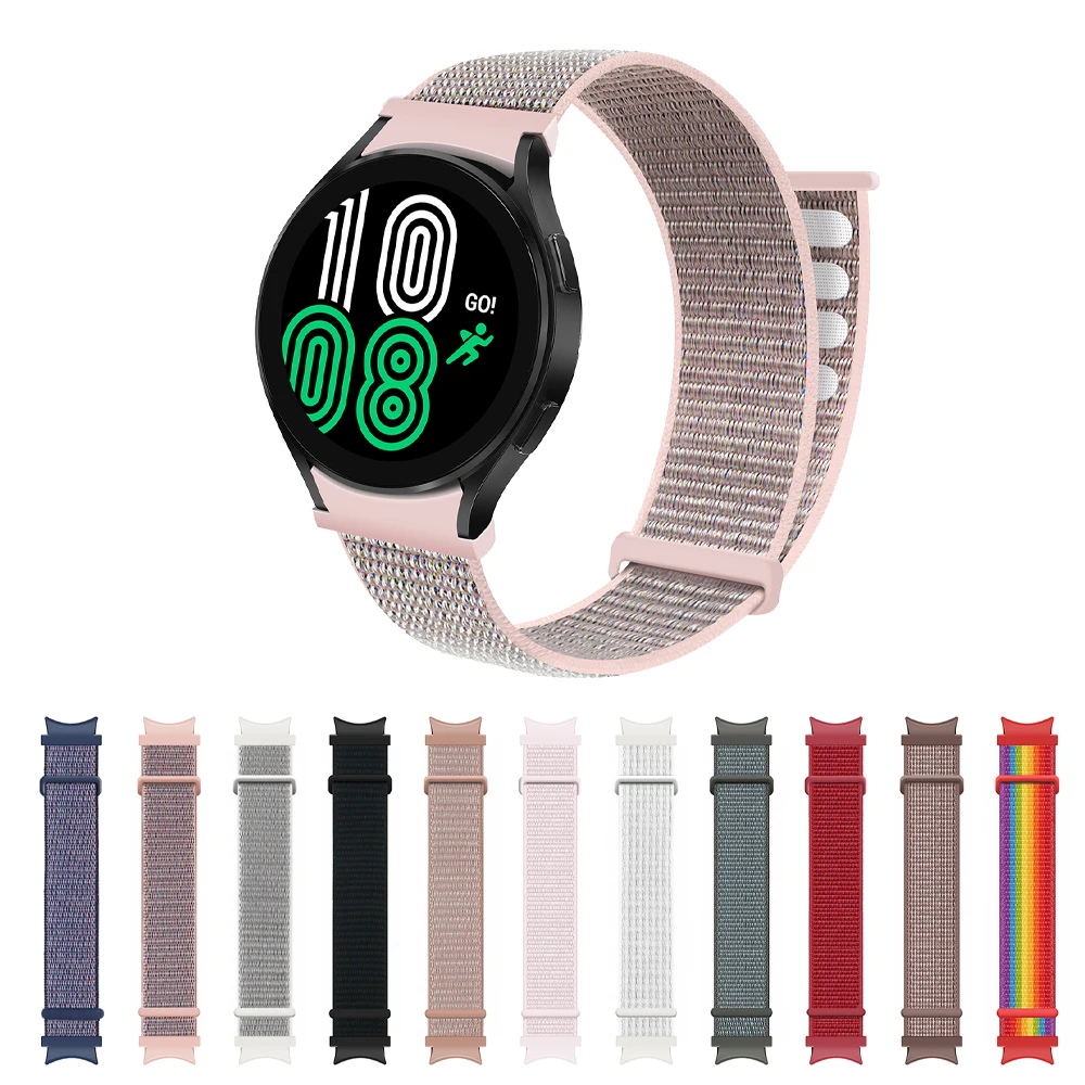 Nylon Loop Strap For Samsung Galaxy Watch 4 Classic 46mm 42mm Curved End No Gaps Connector Bracelet For Galaxy Watch4 40MM 44MM
Nylon Loop Strap For Samsung Galaxy Watch 4 Classic 46mm 42mm Curved End No Gaps Connector Bracelet For Galaxy Watch4 40MM 44MM
