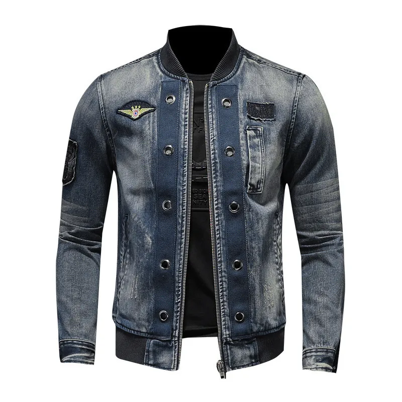 MORUANCLE Man Fashion Bomber Denim Trucker Jacket Flight Baseball Jeans Outerwear With Patches High Quality Tops Plus Size M-5XL
MORUANCLE Man Fashion Bomber Denim Trucker Jacket Flight Baseball Jeans Outerwear With Patches High Quality Tops Plus Size M-5XL
