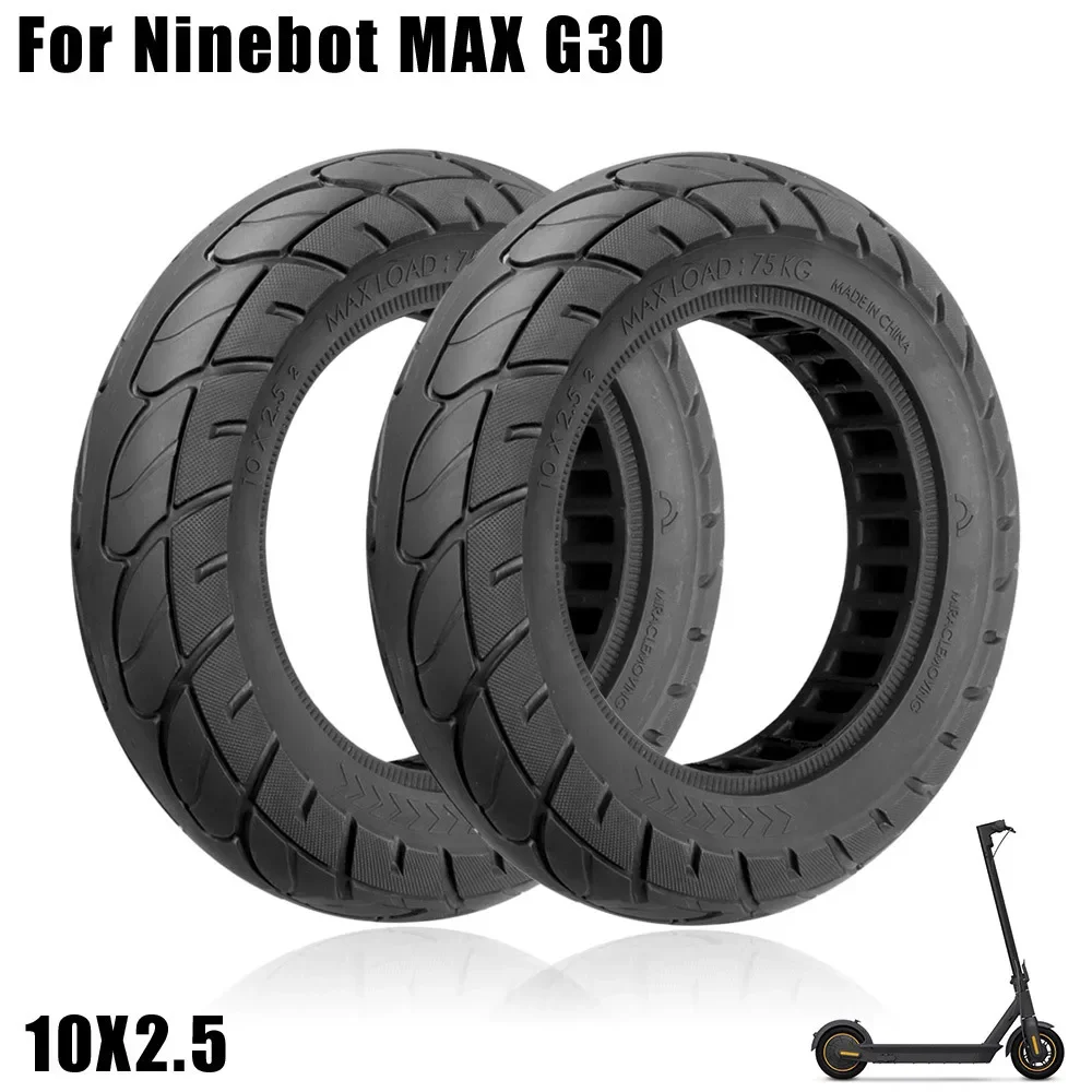 10inch*2.5 Solid Tire Explosion-proof Rubber Tire for Segwey Ninebot Max G30 Scooter 60/70-6.5 Inner Honeycomb Tire 
10inch*2.5 Solid Tire Explosion-proof Rubber Tire for Segwey Ninebot Max G30 Scooter 60/70-6.5 Inner Honeycomb Tire
