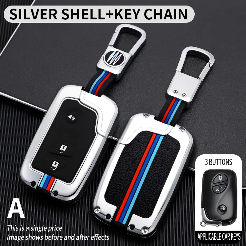 

Zinc Alloy Car Key Case Cover Fob Shell for Lexus CT200H GX400 GX460 IS250 IS300C RX270 ES240 ES350 LS460 GS300 450h 460h