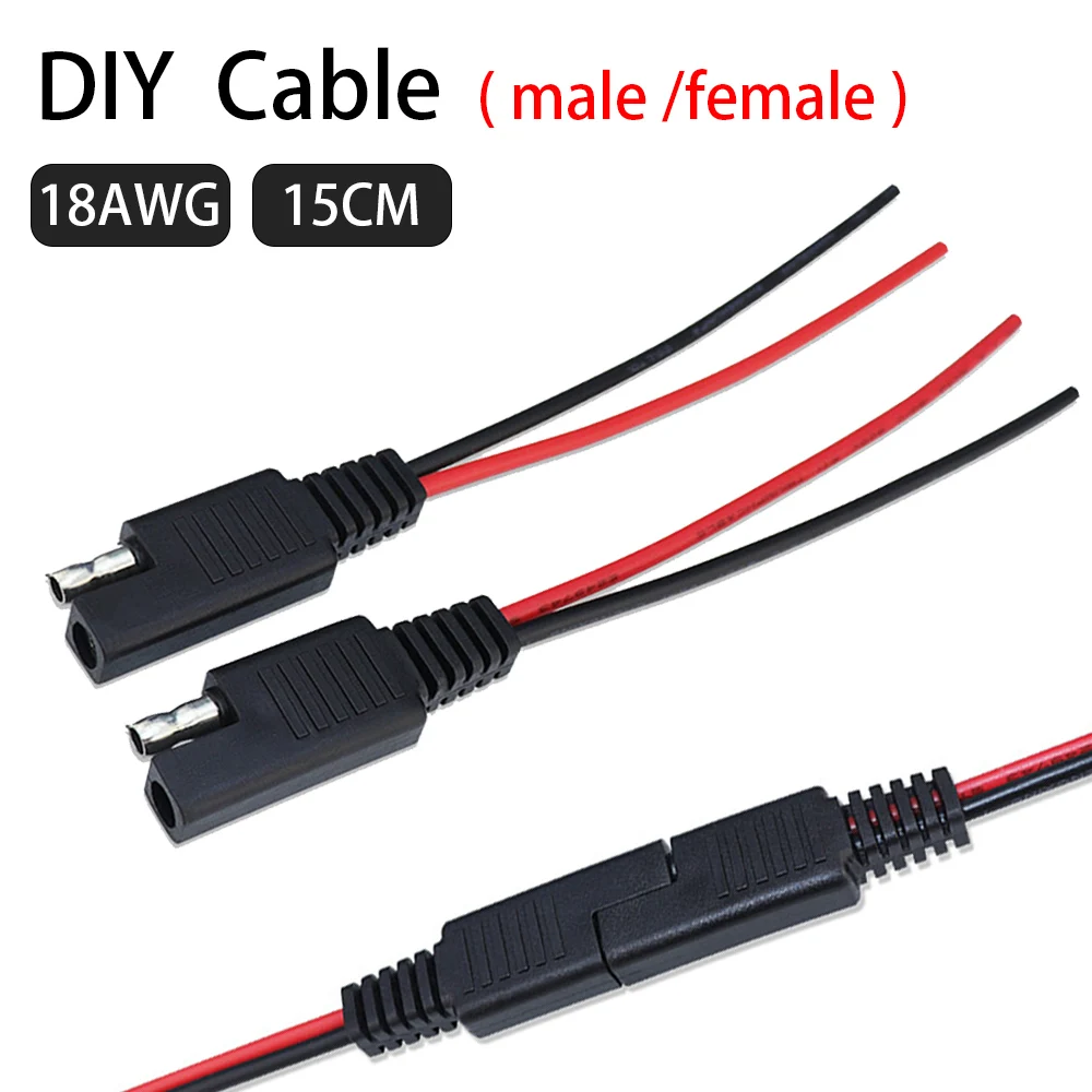 Удлинительный кабель SAE 12 в 18AWG для автомобильного аккумулятора, силовой штекер/гнездо, 2-контактный разъем «сделай сам», проводной адаптер для автомобиля
Удлинительный кабель SAE 12 в 18AWG для автомобильного аккумулятора, силовой штекер/гнездо, 2-контактный разъем «сделай сам», проводной адаптер для автомобиля