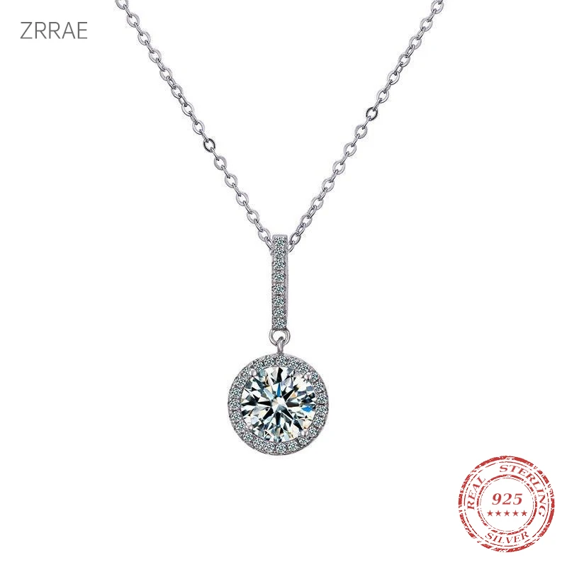 1Ct Moissanite Stone Pendant Necklaces 2023 Trendy 925 Sterling Silver Woman Wedding Jewelry D Color Girl Valentine's Day Gift
1Ct Moissanite Stone Pendant Necklaces 2023 Trendy 925 Sterling Silver Woman Wedding Jewelry D Color Girl Valentine's Day Gift