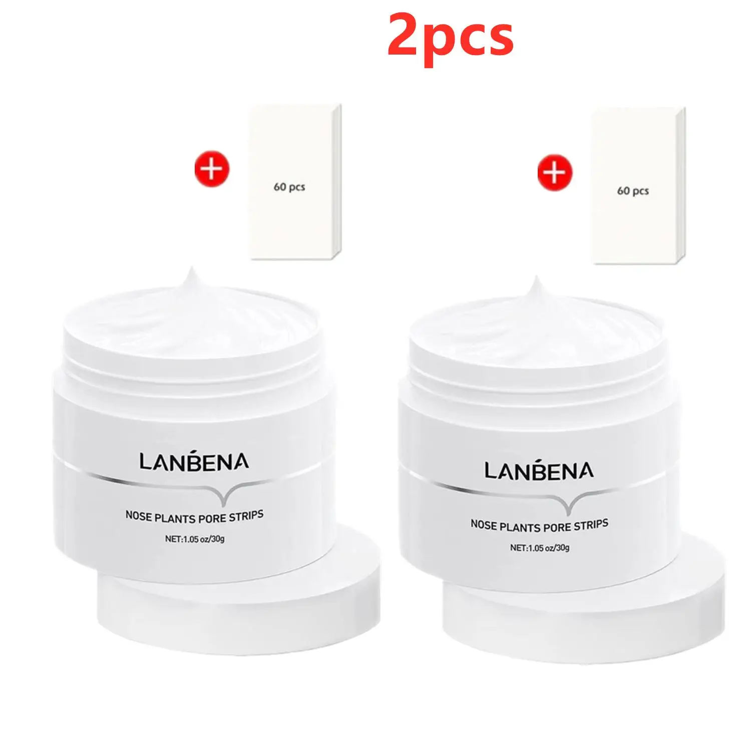 

2X Lanbena Blackhead Remove Nose Mask Pore Strip Black Mask Peeling Acne Treatment Black Deep Cleansing SkinCare Korea Wholesale