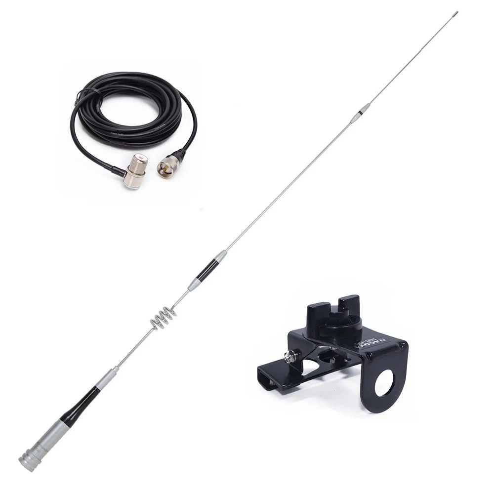 SG7200 Mobile Antenna Kit UHF/VHF Dual Band Bracket Clip Mount RB-66 16.4ft Coaxial Cable for Mobile Radio Communication Aerial
SG7200 Mobile Antenna Kit UHF/VHF Dual Band Bracket Clip Mount RB-66 16.4ft Coaxial Cable for Mobile Radio Communication Aerial