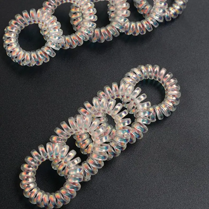 10 Pcs Elastic AB Colorful Hair Bands Girls Rubber Band Headwear Hair Rope Spiral Shape Ties Gum Telephone Wire Size 3.7cm
10 Pcs Elastic AB Colorful Hair Bands Girls Rubber Band Headwear Hair Rope Spiral Shape Ties Gum Telephone Wire Size 3.7cm