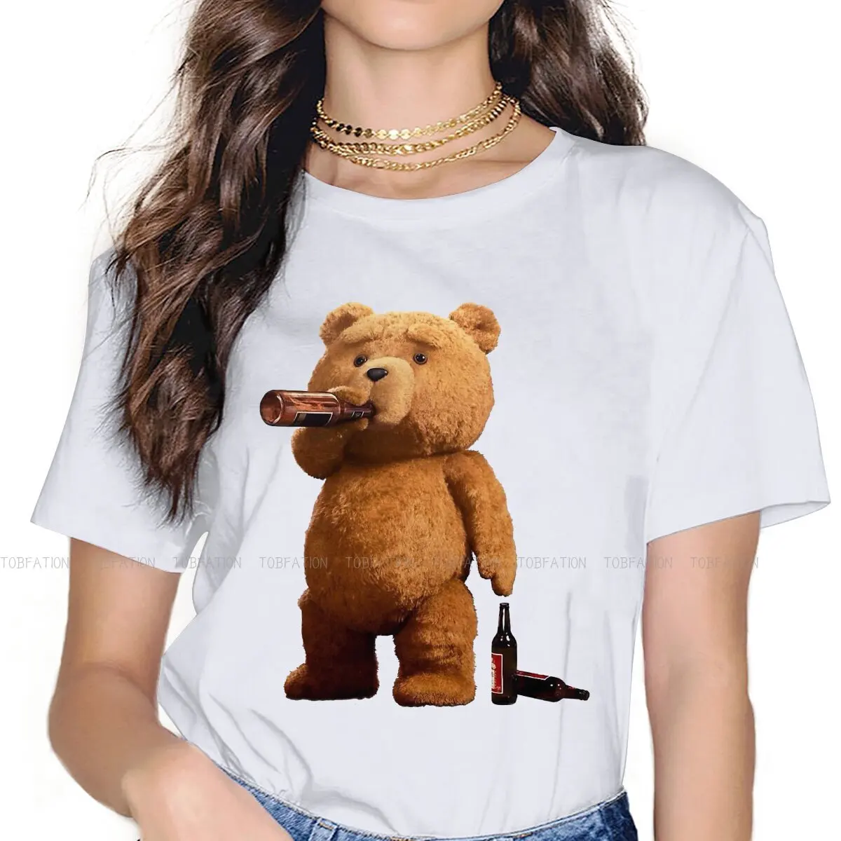 Ted Drink Beer Women Clothing Teddy Bear Graphic Female Tshirts Vintage Gothic Loose Tops Tee Kawaii Girls Streetwear
Ted Drink Beer Women Clothing Teddy Bear Graphic Female Tshirts Vintage Gothic Loose Tops Tee Kawaii Girls Streetwear