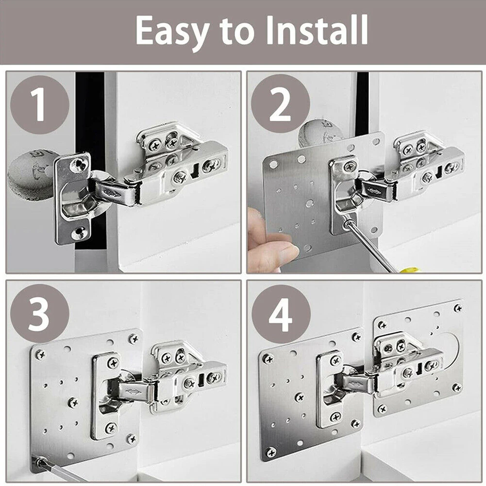 1/2/4/10PCS Cabinet Hinge Repair Plates Kit Furniture Hardware Kitchen Cupboard Door Hinge Stainless Mounting Screw Fixing Board
1/2/4/10PCS Cabinet Hinge Repair Plates Kit Furniture Hardware Kitchen Cupboard Door Hinge Stainless Mounting Screw Fixing Board