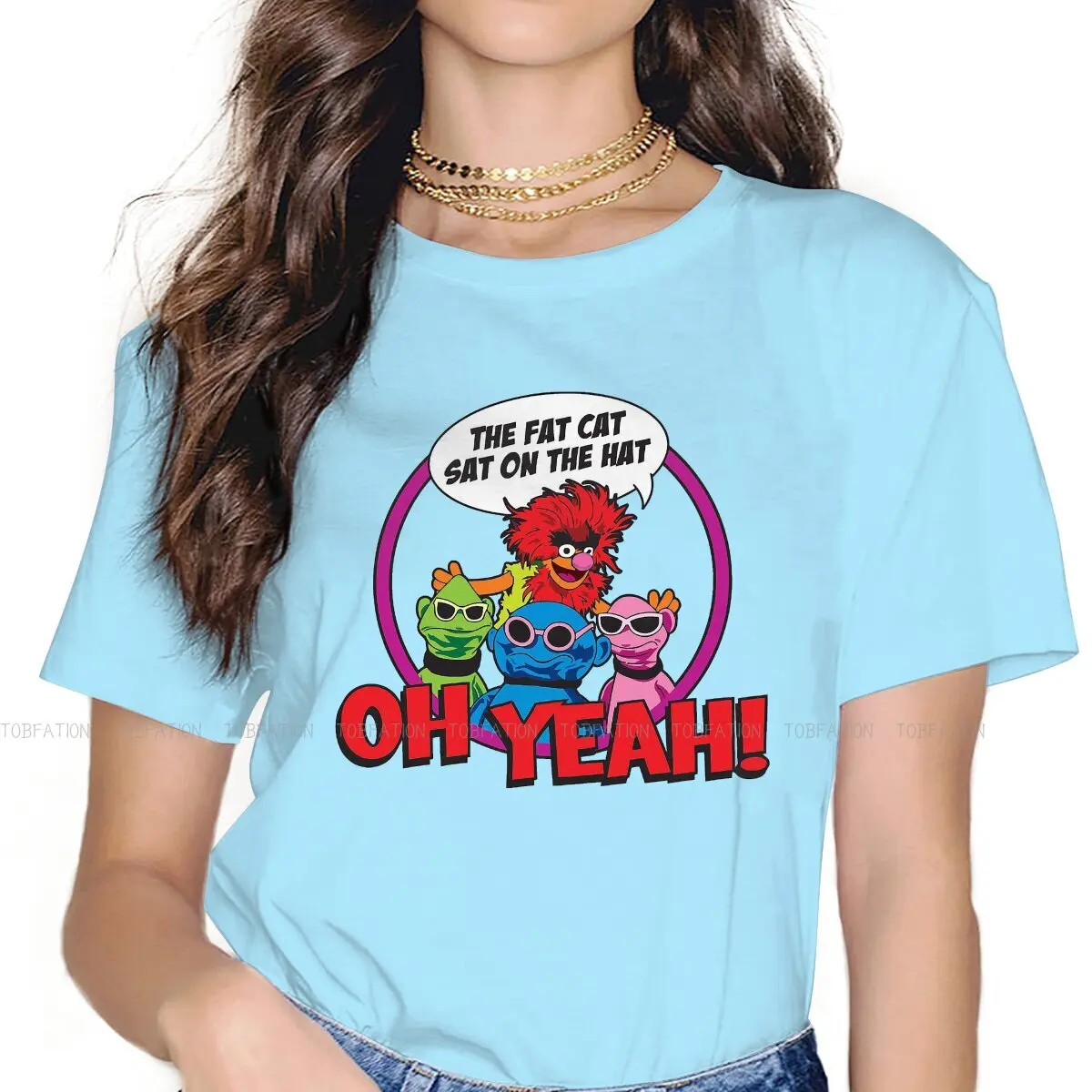 THE FAT CAT SAT ON THE HAT Style TShirt for Girl Sesame Street Puppet Show Creative Gift Idea T Shirt Stuff Hot Sale
THE FAT CAT SAT ON THE HAT Style TShirt for Girl Sesame Street Puppet Show Creative Gift Idea T Shirt Stuff Hot Sale