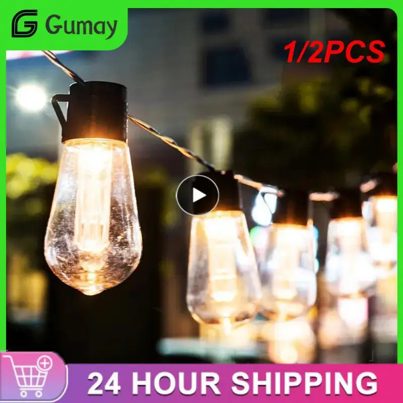 1/2PCS Solar String Lights IP65 Waterproof Outdoor Christmas Decoration Bulb Retro Holiday Garland Garden Furniture Fairy Lamp 
1/2PCS Solar String Lights IP65 Waterproof Outdoor Christmas Decoration Bulb Retro Holiday Garland Garden Furniture Fairy Lamp