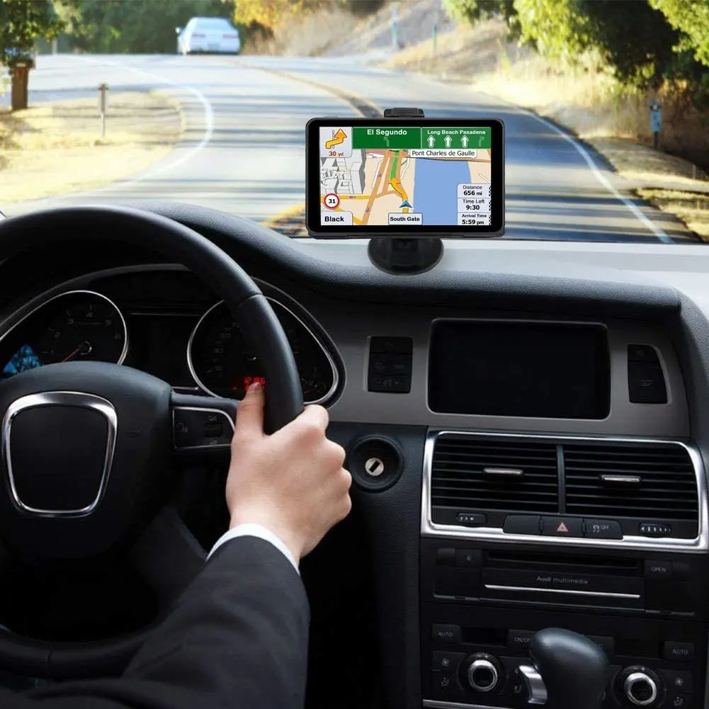 

Car GPS Navigation 7 Inch HD Touch Screen GPS Navigator 256M+8G FM Transmitter America Europe Map Sat Nav Truck GPS Navigators