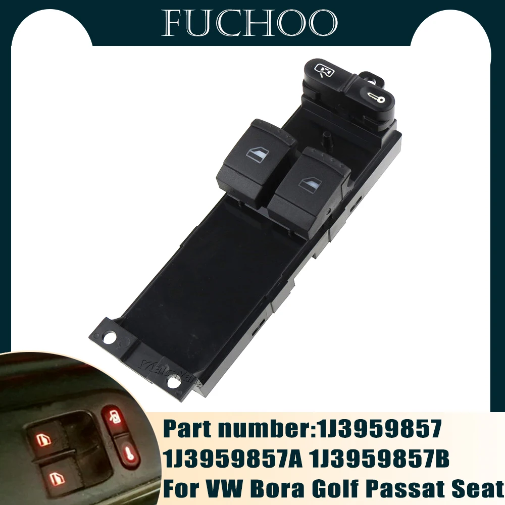 Hight Quality For VW Bora Golf 4 Passat Seat Leon Toledo Power Master Window Control Switch Glass Lifter Switch Button 1J3959857
Hight Quality For VW Bora Golf 4 Passat Seat Leon Toledo Power Master Window Control Switch Glass Lifter Switch Button 1J3959857