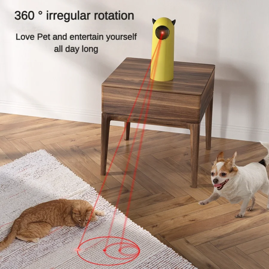 

Smart Automatic Cat Dog Toys Interactive Self Hi Teasing Pet Toys LaserI Indoor Stick Infrared Handheld Electronic for Cats Toys