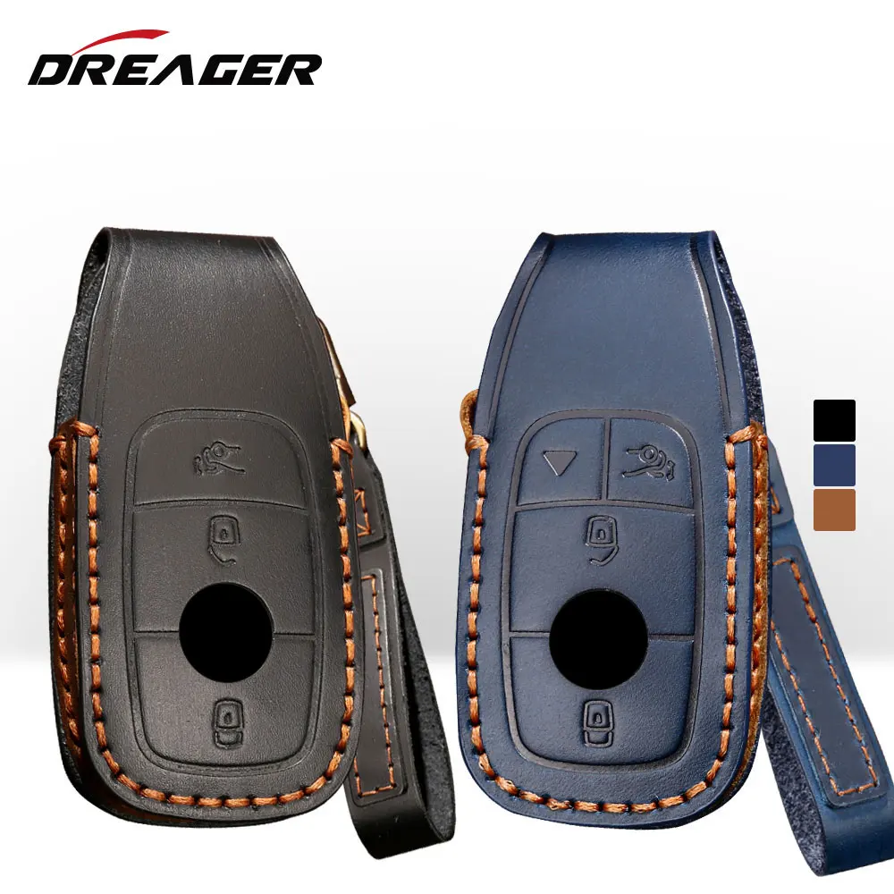 Genuine Leather Remote Car Key Case Cover for Mercedes Benz W205 W203 W176 Glc Gla Amg Cla A B C E S G Class Shell Fob Protector
Genuine Leather Remote Car Key Case Cover for Mercedes Benz W205 W203 W176 Glc Gla Amg Cla A B C E S G Class Shell Fob Protector