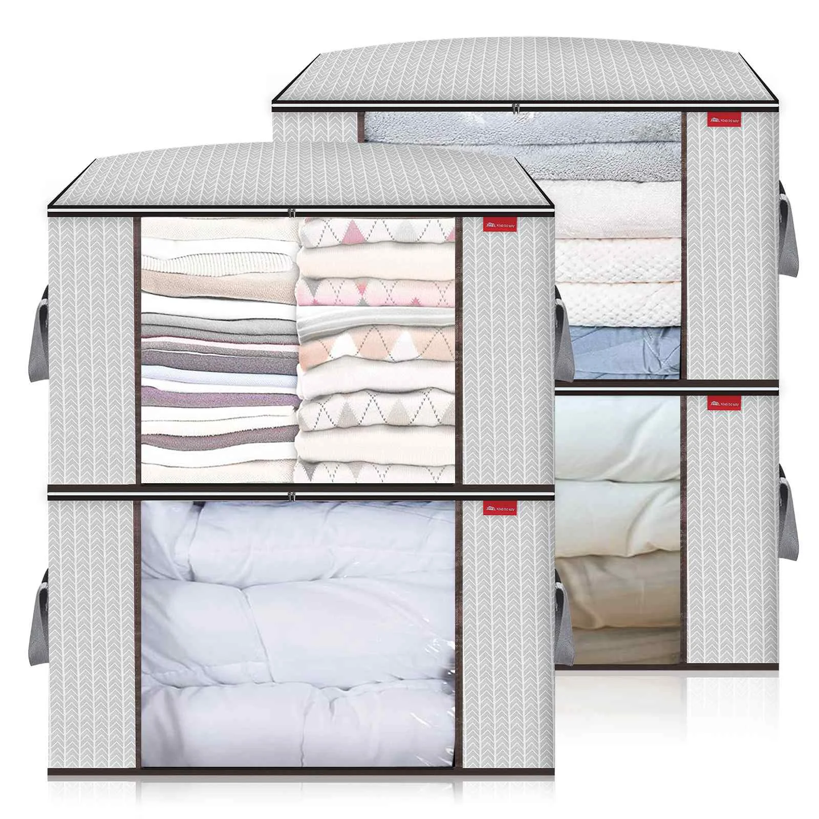 4Pcs/Set Big Capacity Dust-proof Folding Clothes Storage Bag Quilt Clothes Toy Bag Clear Window Zipper Organizer Bedroom Clean
4Pcs/Set Big Capacity Dust-proof Folding Clothes Storage Bag Quilt Clothes Toy Bag Clear Window Zipper Organizer Bedroom Clean