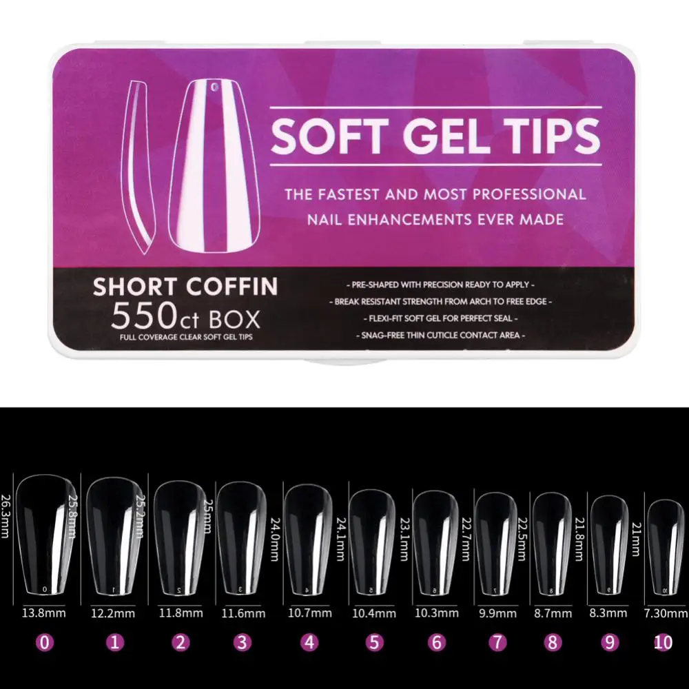 ELECOOL 550pcs/box Transparent Seamless Semi-frosted Fake Nails Full Coverage False Nails Tips Short T-shaped Full Cover Tips
ELECOOL 550pcs/box Transparent Seamless Semi-frosted Fake Nails Full Coverage False Nails Tips Short T-shaped Full Cover Tips