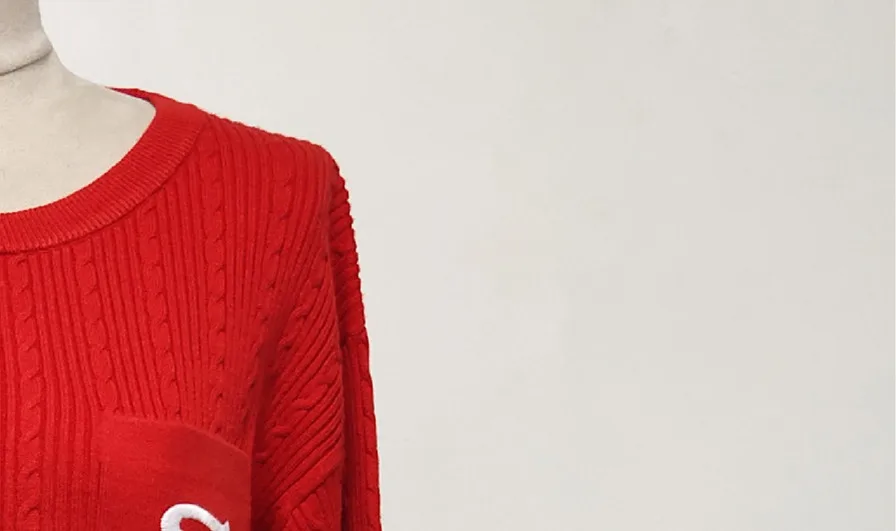 Women's Sweater 2022 Spring New O-neck Casual Twist Pattern Long Sleeve Single Pocket Letter Embroidery Knitted Pullover
Women's Sweater 2022 Spring New O-neck Casual Twist Pattern Long Sleeve Single Pocket Letter Embroidery Knitted Pullover