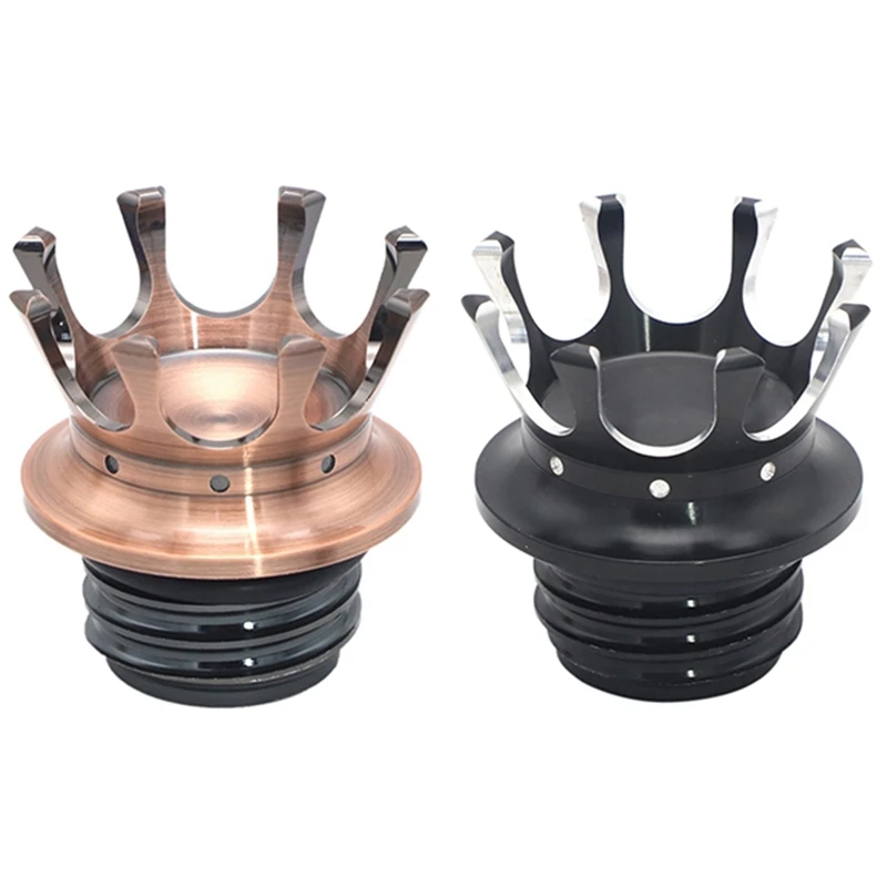 2 Pcs King Crown Style Gas Oil Cap Fuel Tank Cover For Sportster Softail, Bronze & Silver
2 Pcs King Crown Style Gas Oil Cap Fuel Tank Cover For Sportster Softail, Bronze & Silver