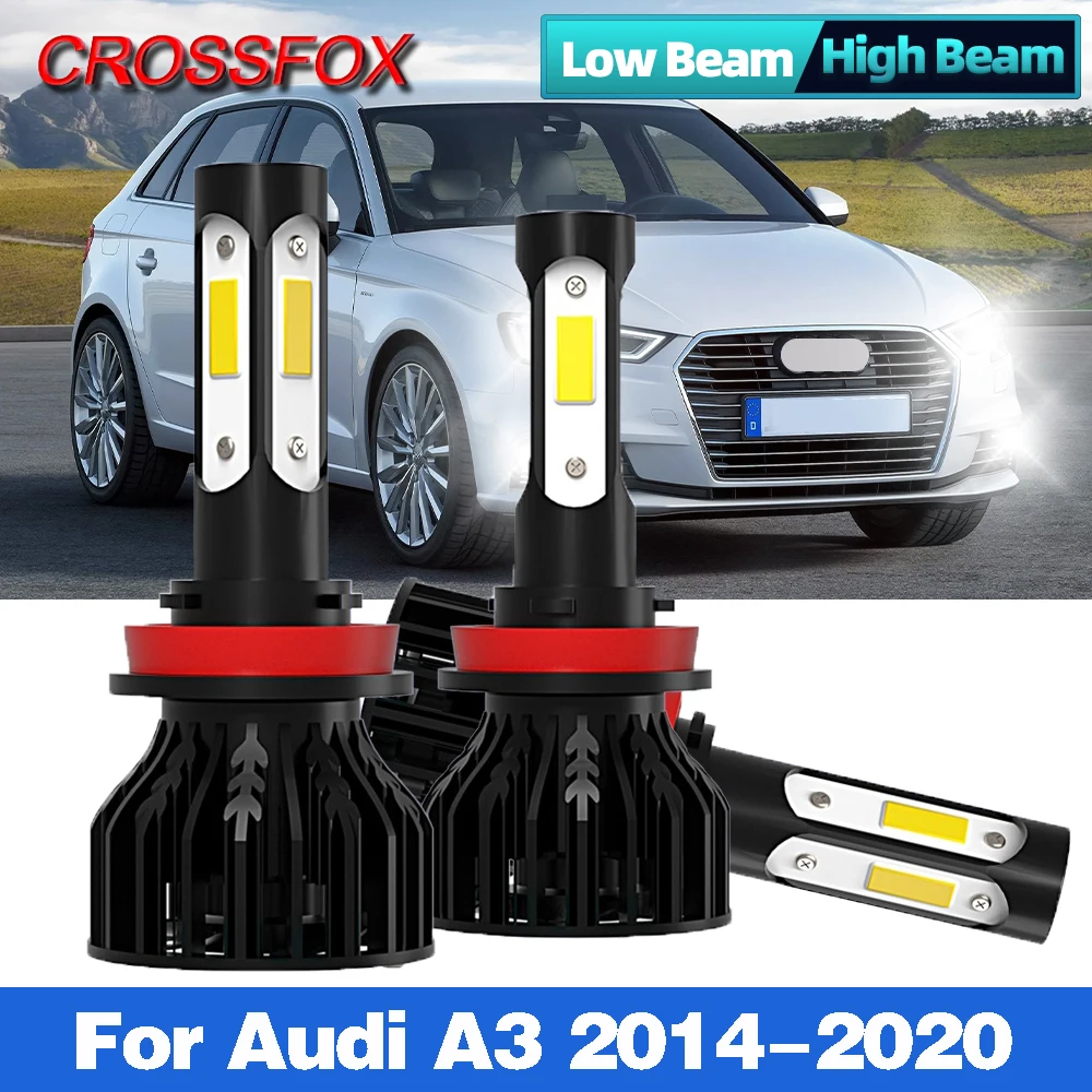 

Super Bright Car Headlights H7 LED Canbus Auto Light Bulb 90W 12000LM Automobiles Headlamp 6000K White For Audi A3 2014-2020