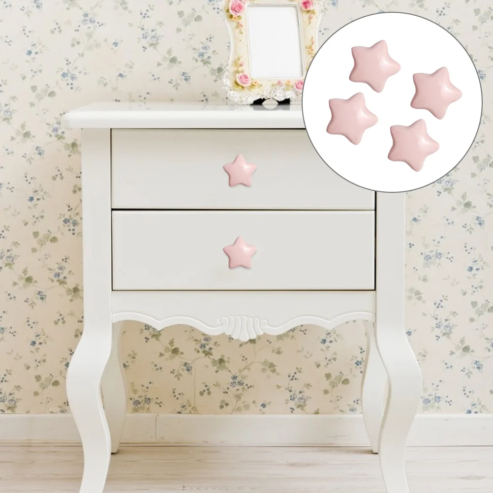 4Pcs Star Shaped Drawer Pulls Single Hole Cabinet Knobs Cupboard Accessories
4Pcs Star Shaped Drawer Pulls Single Hole Cabinet Knobs Cupboard Accessories