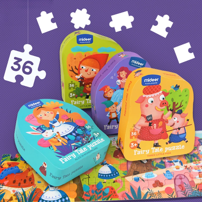 36Pcs MiDeer Kids Fairy Tale Puzzle 4 Classic Fairy Tales Childrens Jigsaw Puzzle Cartoon Puzzle Children Educational Toys Gifts
36Pcs MiDeer Kids Fairy Tale Puzzle 4 Classic Fairy Tales Childrens Jigsaw Puzzle Cartoon Puzzle Children Educational Toys Gifts