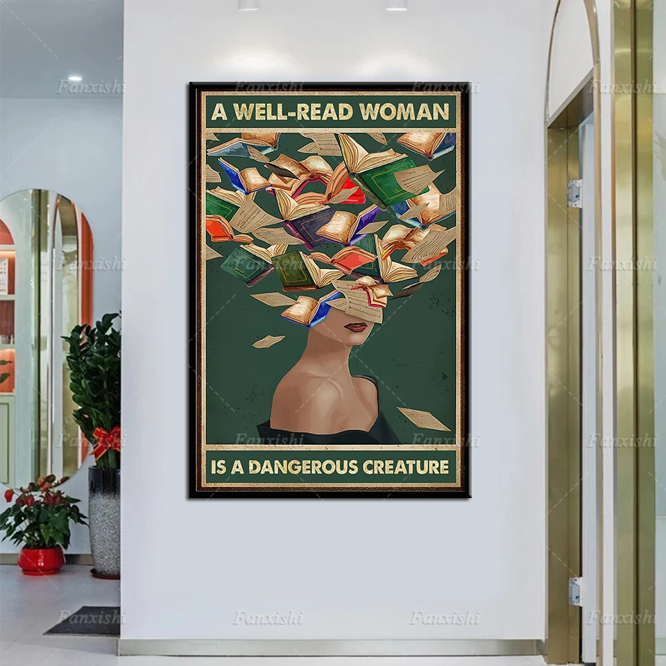 Love Reading Book Poster,A Well Read Woman Is A Dangerous Creature Poster,Bookworm Gifts, Book Lovers Poster,Reading Wall Art 
Love Reading Book Poster,A Well Read Woman Is A Dangerous Creature Poster,Bookworm Gifts, Book Lovers Poster,Reading Wall Art