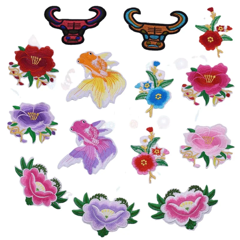 30pcs/Lot Luxury Embroidery Patch Dance Stage Clothing Decoration Accessory Goldfish Flower Ox Flower Shirt Bag Craft Applique
30pcs/Lot Luxury Embroidery Patch Dance Stage Clothing Decoration Accessory Goldfish Flower Ox Flower Shirt Bag Craft Applique