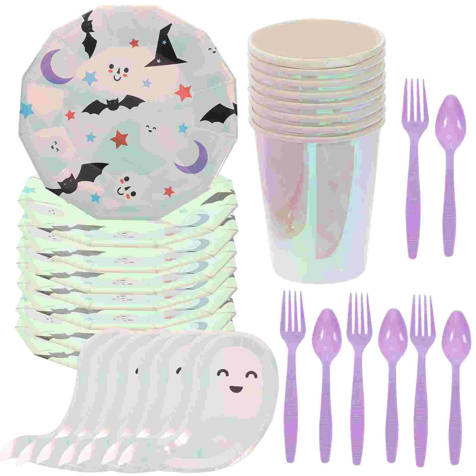 Paper Partyplates Tableware Set Round Dinner Plate Dishes Supplies Cake Settings Cutlery Style Table Dish Lunch Disposable Ghost
Paper Partyplates Tableware Set Round Dinner Plate Dishes Supplies Cake Settings Cutlery Style Table Dish Lunch Disposable Ghost