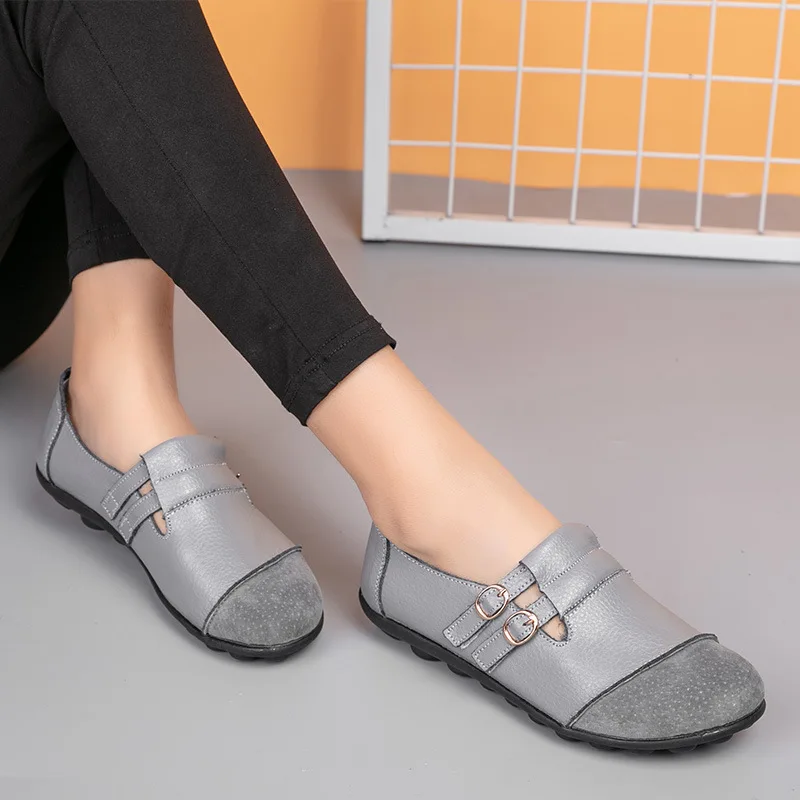 Women Shoes Genuine Leather Shoes Casual Flats Loafers Women Spring Autumn Ballet Flats Patchwork Designed Mujer 2022
Women Shoes Genuine Leather Shoes Casual Flats Loafers Women Spring Autumn Ballet Flats Patchwork Designed Mujer 2022