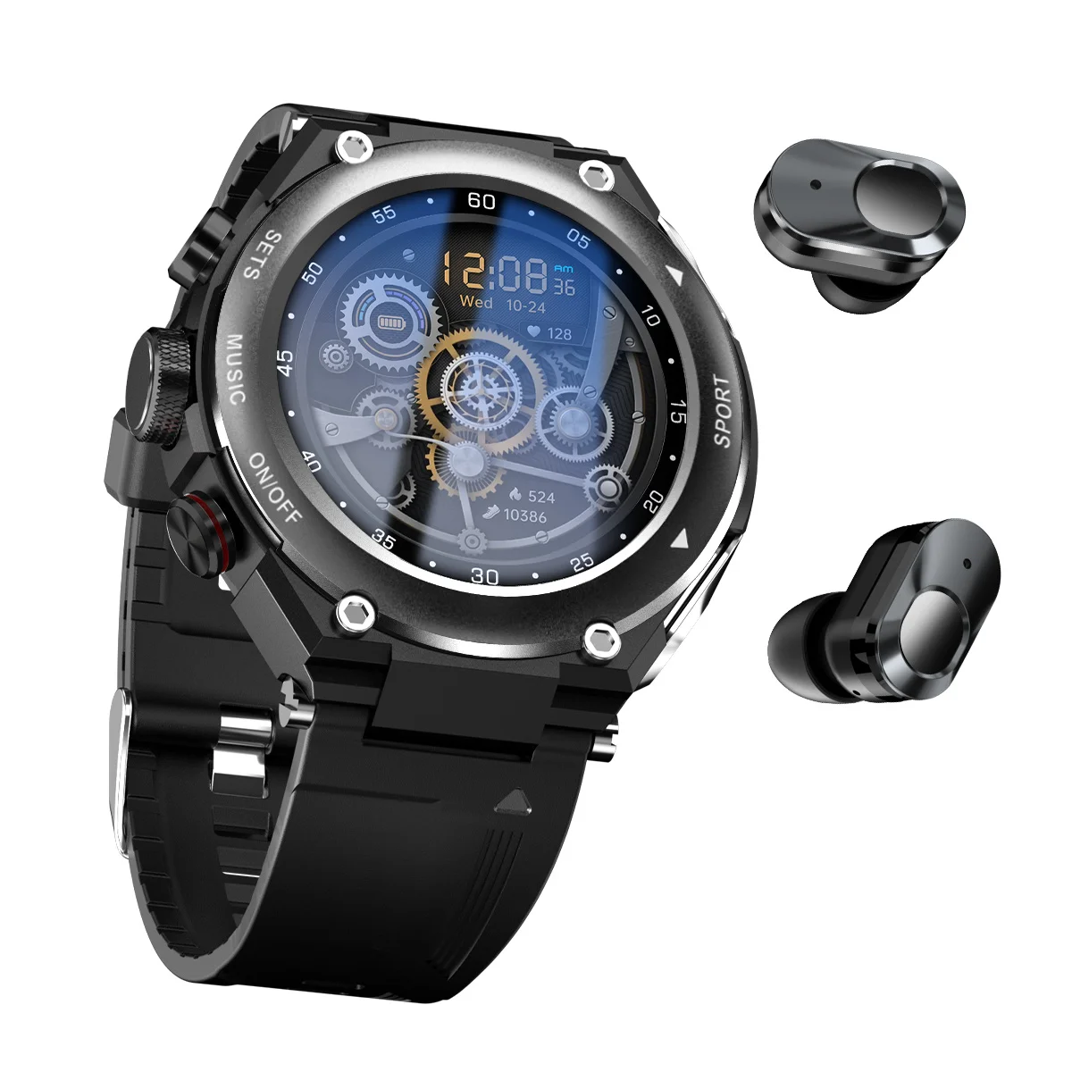 New Smart Watch T92 With Earbuds 2 in 1 Fitness Tracker Call Music Bracelet With Speaker Heart Rate Monitor Sports Smart Watch
New Smart Watch T92 With Earbuds 2 in 1 Fitness Tracker Call Music Bracelet With Speaker Heart Rate Monitor Sports Smart Watch