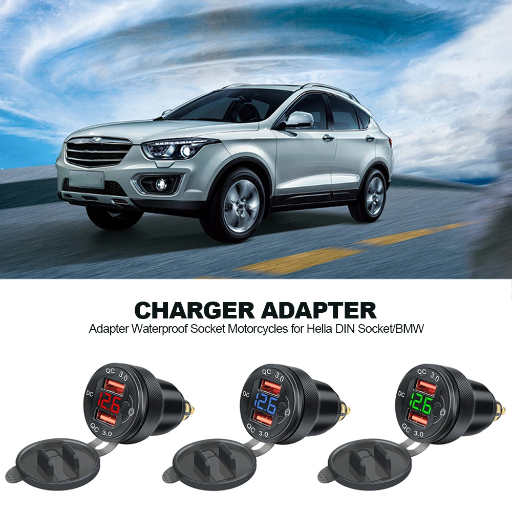 Адаптер питания Mini QC3.0 для BMW R1200GS R1200RT Triumph Tiger Ducati Hella 
Адаптер питания Mini QC3.0 для BMW R1200GS R1200RT Triumph Tiger Ducati Hella