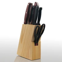 Wood Knife Holder Rest Bamboo Knife Block Stand Knives Storage Shelf Rack Storage Box Organizer Kitchen Accessories Tool