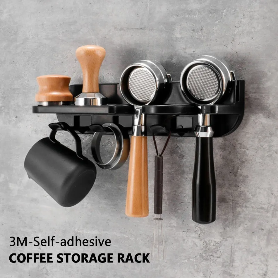 

51/54/58 мм настенное крепление для кофейного набора, стеллаж для хранения, бесплатный органайзер для кофе, эспрессо, кофе, аксессуары, инструменты для офиса