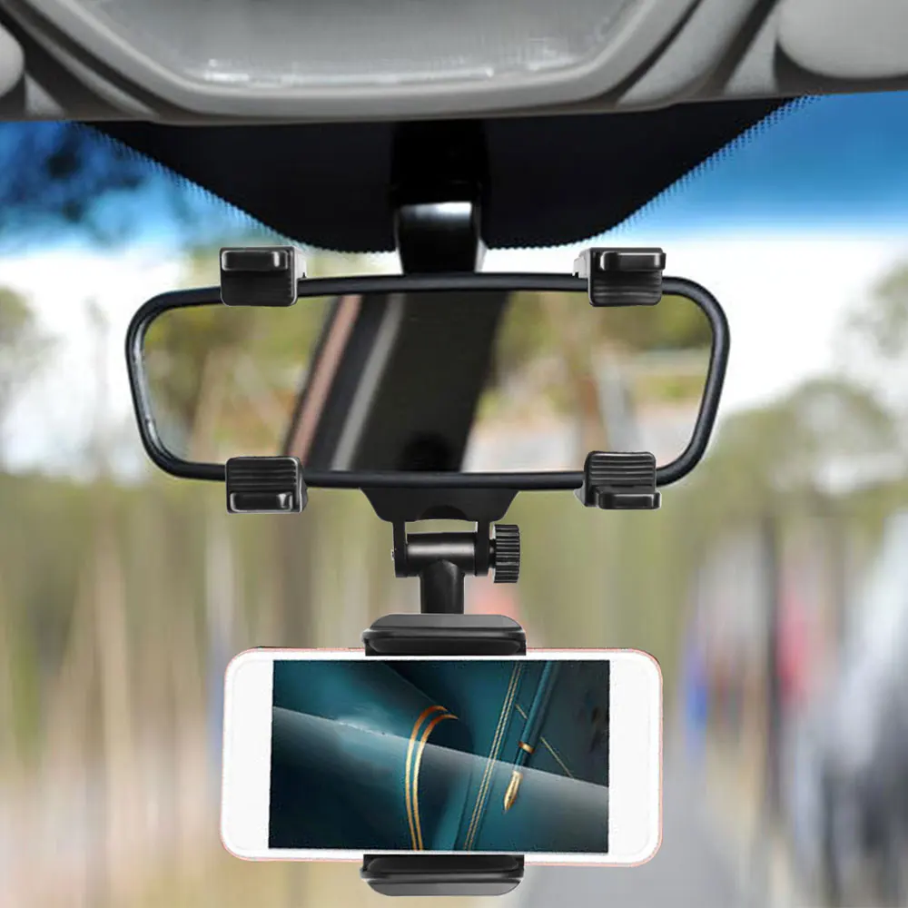 Universal 360 Rotatable Car Rearview Mirror Mount Stand Holder Stand Cradle for Cell Phone GPS Car Rear View Mirror Bracket
Universal 360 Rotatable Car Rearview Mirror Mount Stand Holder Stand Cradle for Cell Phone GPS Car Rear View Mirror Bracket