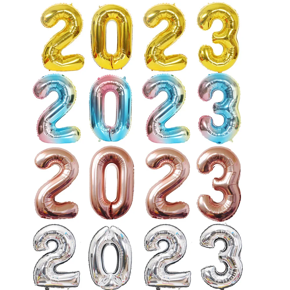 32 Inch Digital 2023 Aluminum Film Balloon Set 2023 Rabbit Year Auspicious New Year's Day Party Decoration Venue Layout
32 Inch Digital 2023 Aluminum Film Balloon Set 2023 Rabbit Year Auspicious New Year's Day Party Decoration Venue Layout