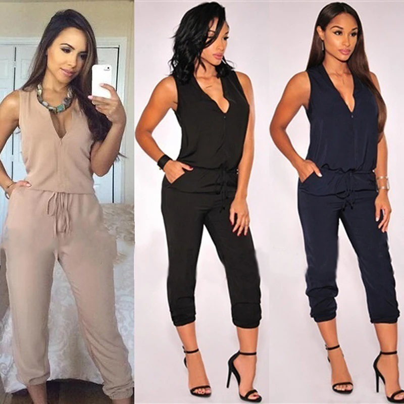 Sexy Sleeveless Jumpsuit Women Long Romper 2022 Summer Fashion Black Trousers Jumpsuit Coveralls female One Piece Bodysuit
Sexy Sleeveless Jumpsuit Women Long Romper 2022 Summer Fashion Black Trousers Jumpsuit Coveralls female One Piece Bodysuit