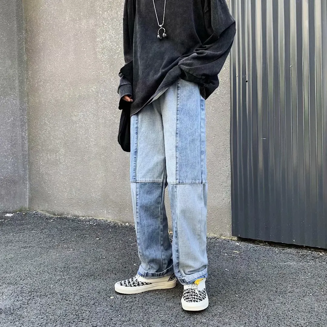 2022 Fashion Causal plain Loose jeans for men new styles Wide leg hip hop blue cargo straight pants ripped baggy mens jeans
2022 Fashion Causal plain Loose jeans for men new styles Wide leg hip hop blue cargo straight pants ripped baggy mens jeans