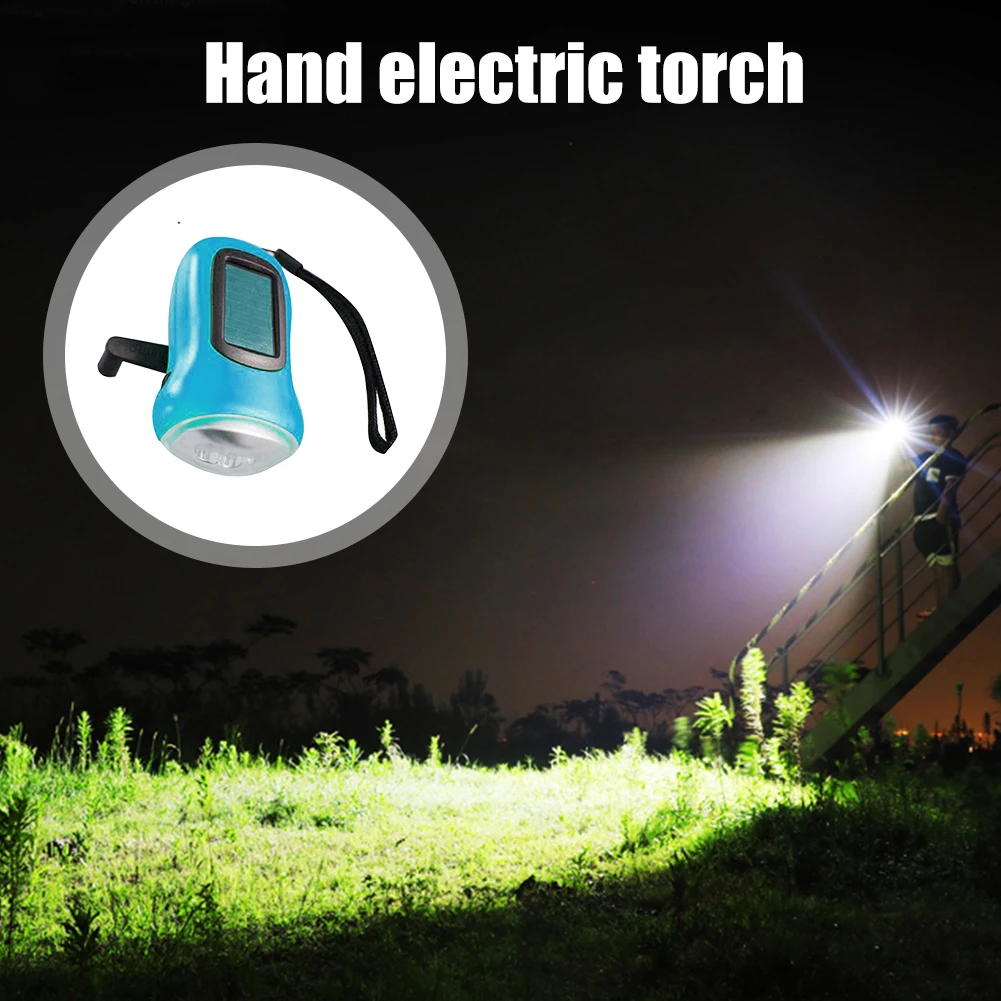 Portable Solar Powered Flashlight Outdoor Hiking Camping Light Hand Cranked Trekking Emergency Light LED Torch Rechargeable Lamp
Portable Solar Powered Flashlight Outdoor Hiking Camping Light Hand Cranked Trekking Emergency Light LED Torch Rechargeable Lamp