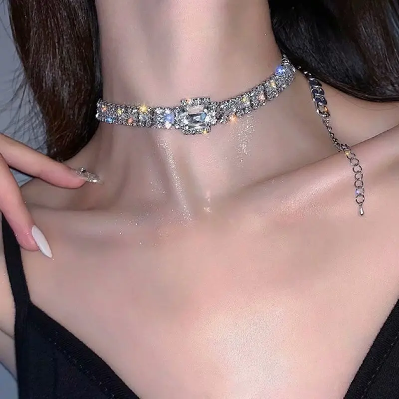 Bride Wedding Crystal Choker Silver Rhinestone Bridal Choker Necklace Neck Jewelry Accessories for Women and Girls Necklace
Bride Wedding Crystal Choker Silver Rhinestone Bridal Choker Necklace Neck Jewelry Accessories for Women and Girls Necklace