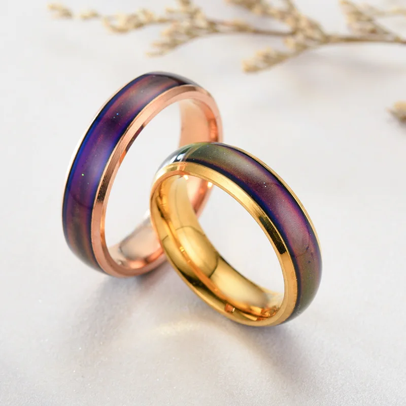 6mm Couple Rings For Men Women Accessories Stainless Steel Ring Korean Fashion Jewelry Mood Discoloration Anillo Hombre Gift
6mm Couple Rings For Men Women Accessories Stainless Steel Ring Korean Fashion Jewelry Mood Discoloration Anillo Hombre Gift